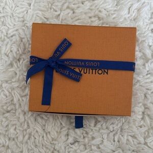 Louis Vuitton Orange Box with Blue Ribbon